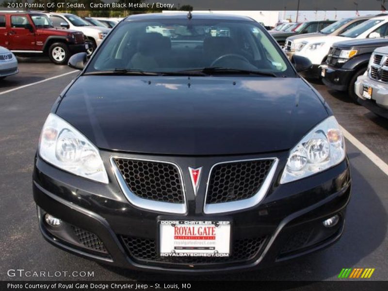 Carbon Black Metallic / Ebony 2010 Pontiac G6 GT Sedan