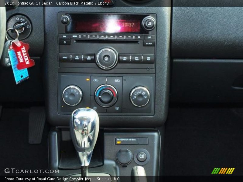 Carbon Black Metallic / Ebony 2010 Pontiac G6 GT Sedan