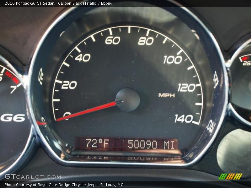 Carbon Black Metallic / Ebony 2010 Pontiac G6 GT Sedan