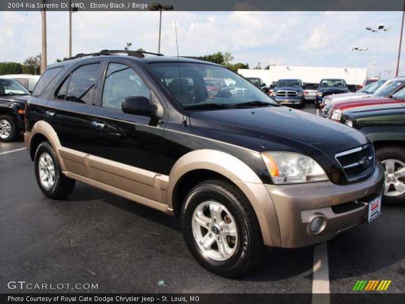 Ebony Black / Beige 2004 Kia Sorento EX 4WD