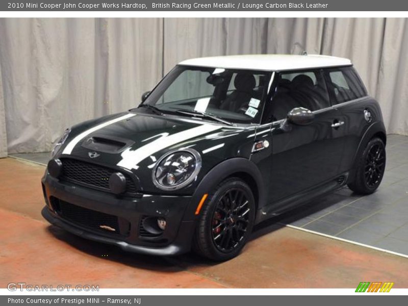 British Racing Green Metallic / Lounge Carbon Black Leather 2010 Mini Cooper John Cooper Works Hardtop