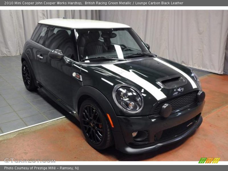 British Racing Green Metallic / Lounge Carbon Black Leather 2010 Mini Cooper John Cooper Works Hardtop