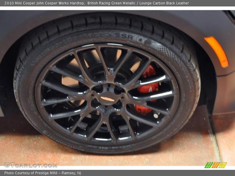British Racing Green Metallic / Lounge Carbon Black Leather 2010 Mini Cooper John Cooper Works Hardtop