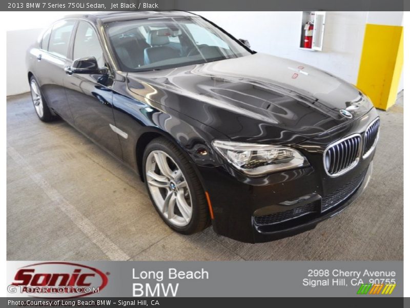 Jet Black / Black 2013 BMW 7 Series 750Li Sedan