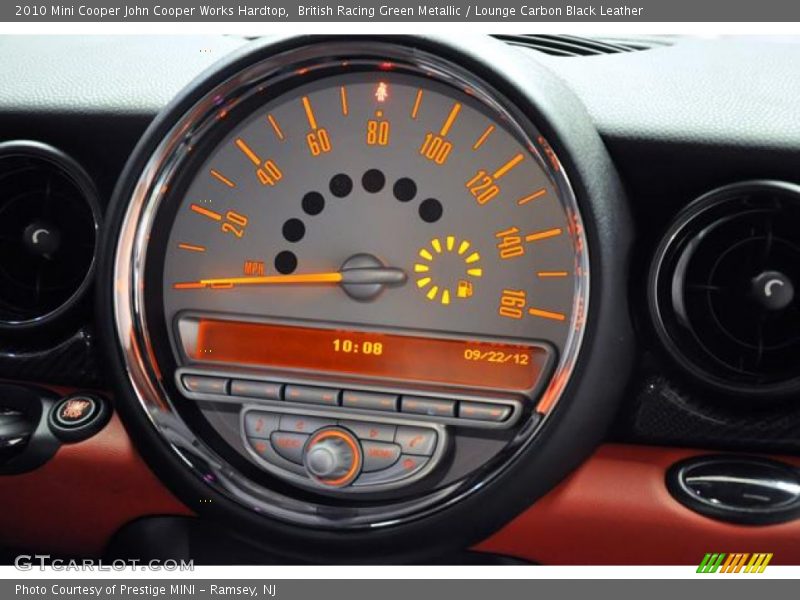 British Racing Green Metallic / Lounge Carbon Black Leather 2010 Mini Cooper John Cooper Works Hardtop