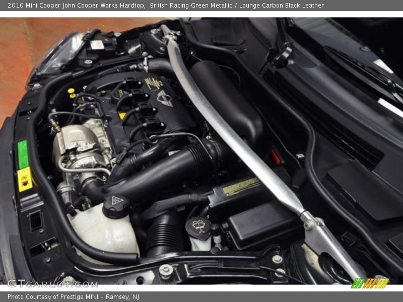 British Racing Green Metallic / Lounge Carbon Black Leather 2010 Mini Cooper John Cooper Works Hardtop