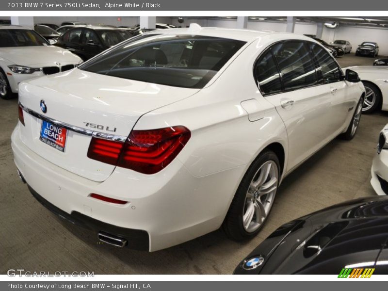 Alpine White / Black 2013 BMW 7 Series 750Li Sedan