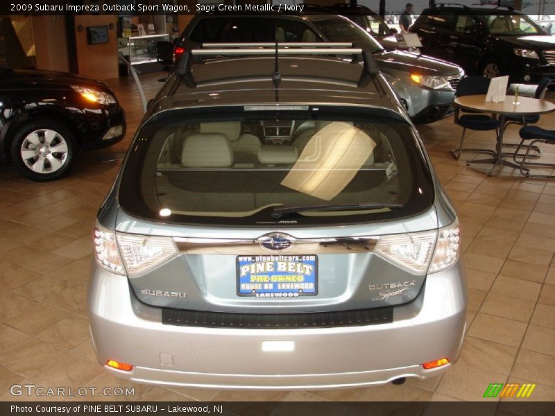 Sage Green Metallic / Ivory 2009 Subaru Impreza Outback Sport Wagon
