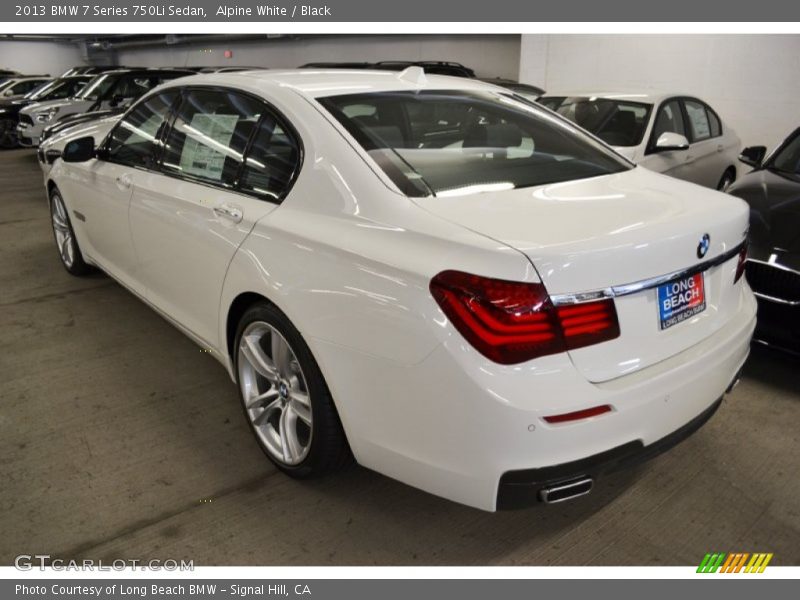 Alpine White / Black 2013 BMW 7 Series 750Li Sedan