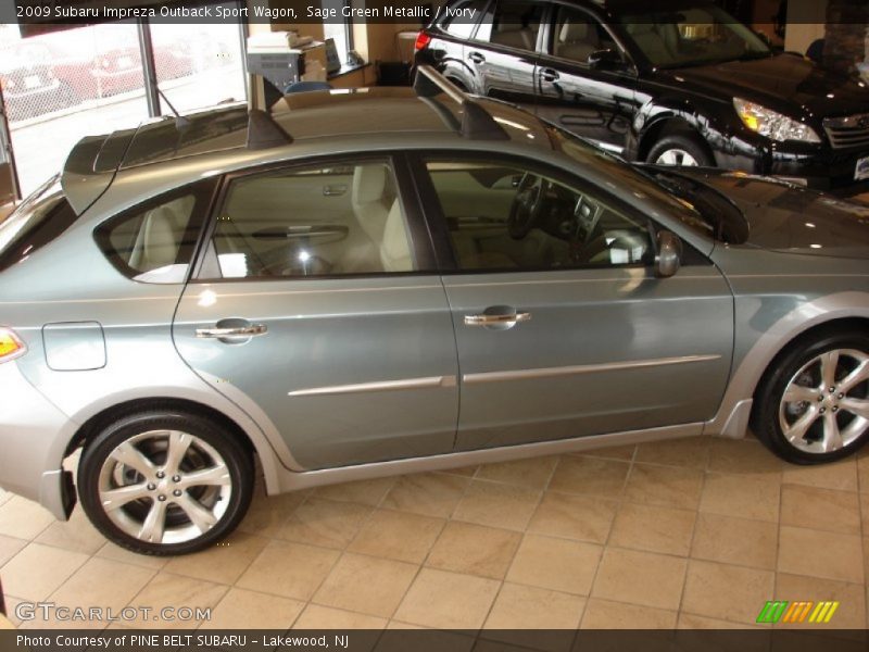 Sage Green Metallic / Ivory 2009 Subaru Impreza Outback Sport Wagon