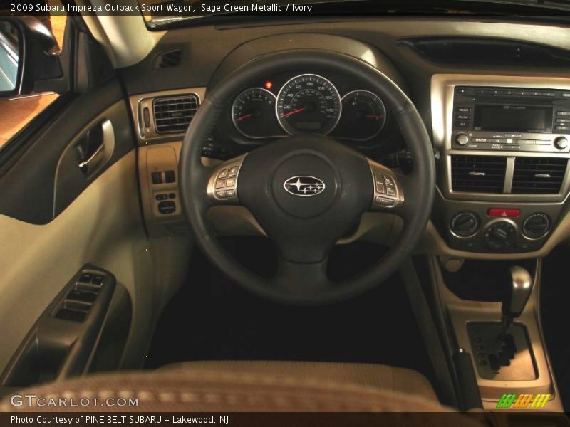 Sage Green Metallic / Ivory 2009 Subaru Impreza Outback Sport Wagon