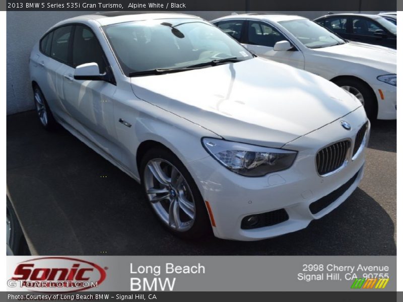 Alpine White / Black 2013 BMW 5 Series 535i Gran Turismo