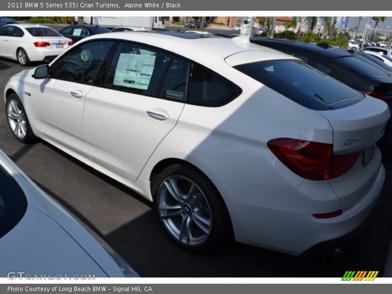 Alpine White / Black 2013 BMW 5 Series 535i Gran Turismo