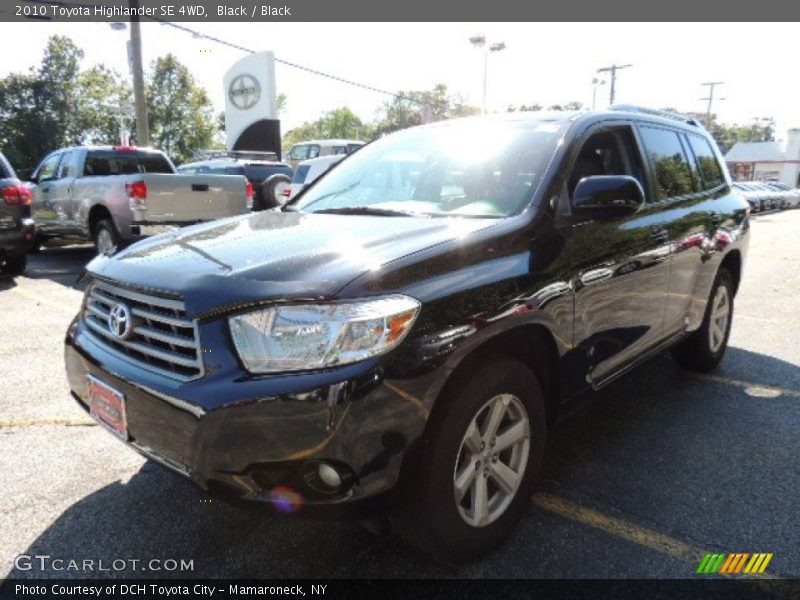 Black / Black 2010 Toyota Highlander SE 4WD