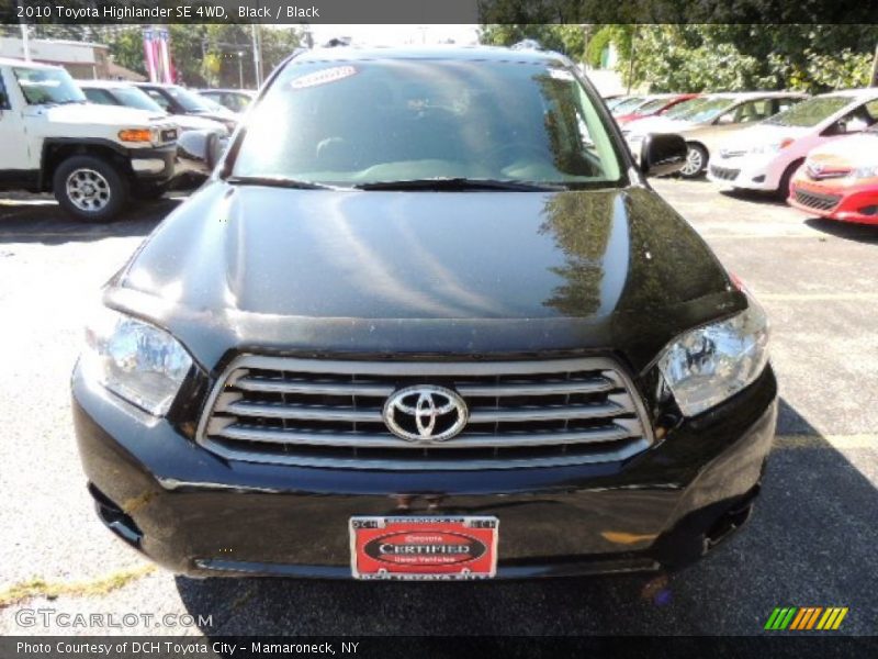 Black / Black 2010 Toyota Highlander SE 4WD