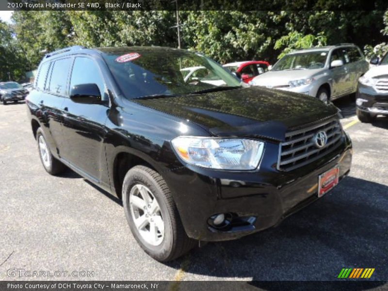 Black / Black 2010 Toyota Highlander SE 4WD