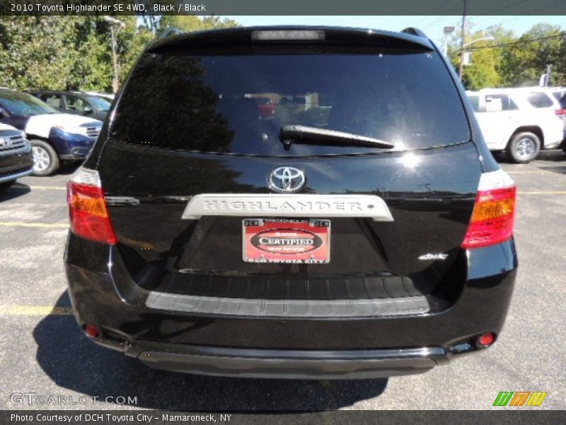 Black / Black 2010 Toyota Highlander SE 4WD