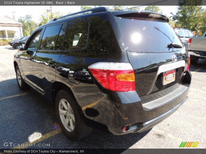 Black / Black 2010 Toyota Highlander SE 4WD