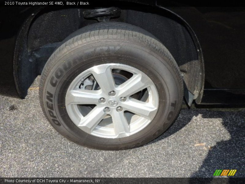 Black / Black 2010 Toyota Highlander SE 4WD
