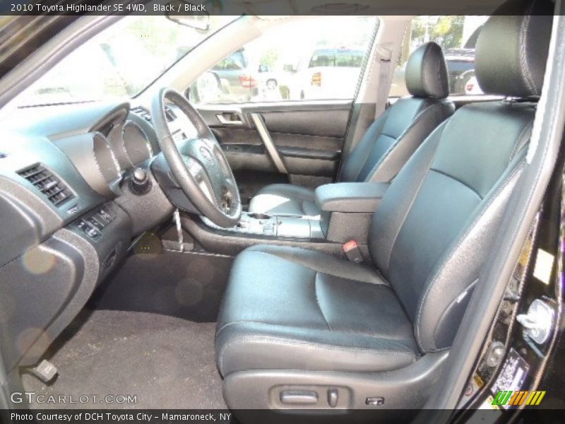 Black / Black 2010 Toyota Highlander SE 4WD