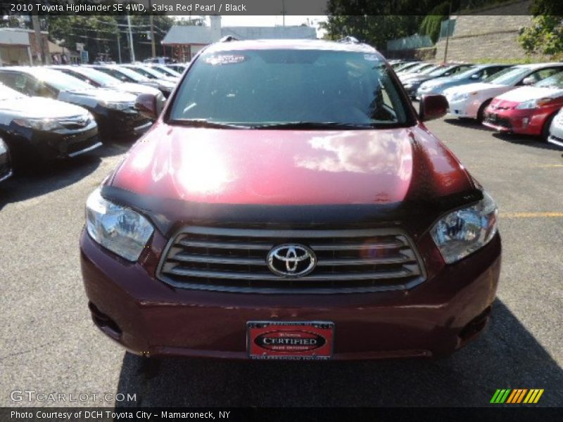 Salsa Red Pearl / Black 2010 Toyota Highlander SE 4WD