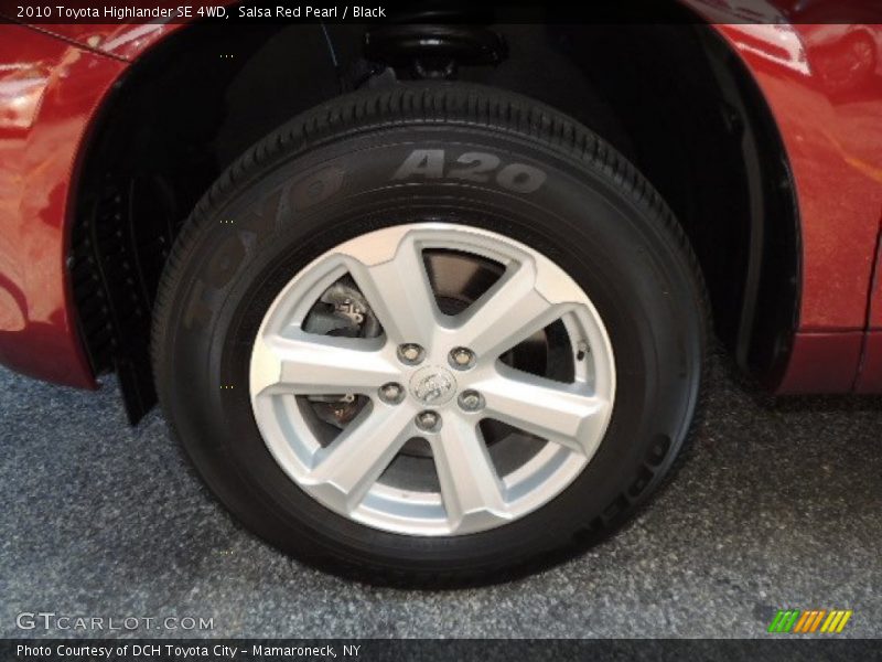 Salsa Red Pearl / Black 2010 Toyota Highlander SE 4WD