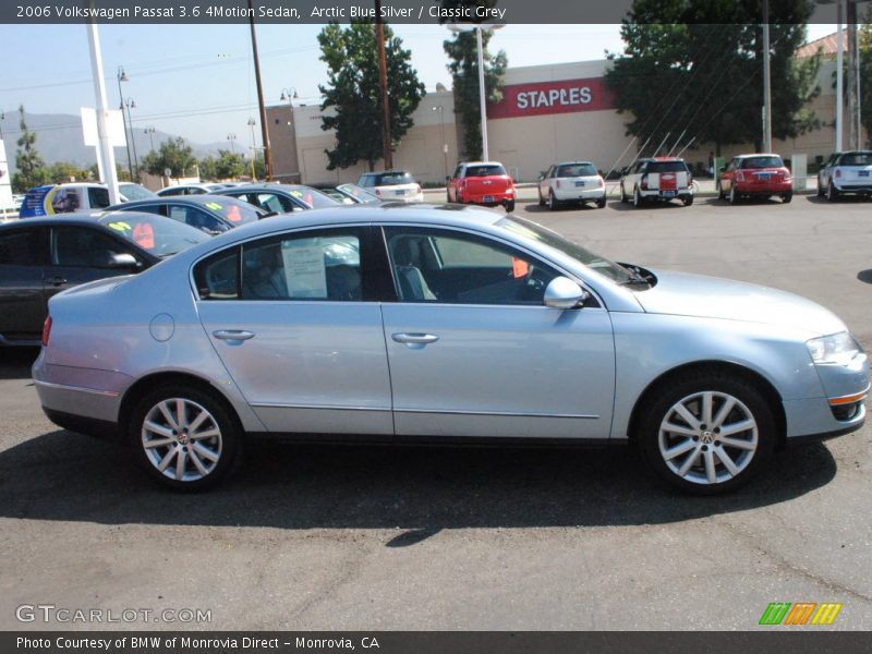 Arctic Blue Silver / Classic Grey 2006 Volkswagen Passat 3.6 4Motion Sedan