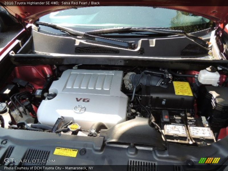 Salsa Red Pearl / Black 2010 Toyota Highlander SE 4WD