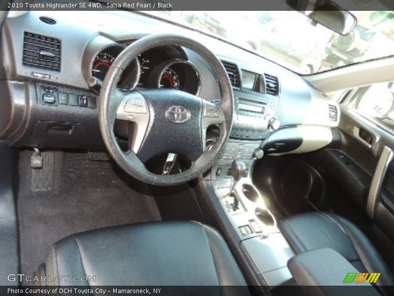 Salsa Red Pearl / Black 2010 Toyota Highlander SE 4WD