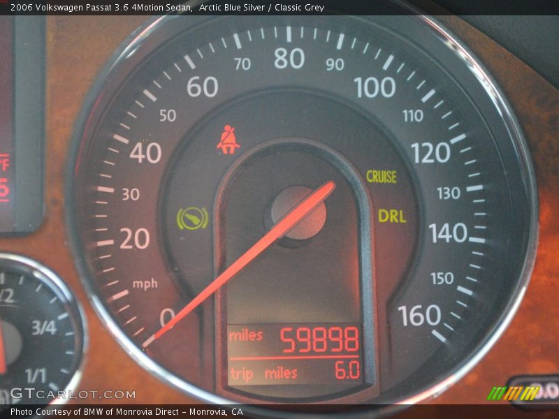 Arctic Blue Silver / Classic Grey 2006 Volkswagen Passat 3.6 4Motion Sedan