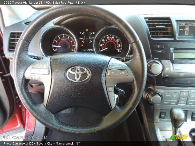 Salsa Red Pearl / Black 2010 Toyota Highlander SE 4WD