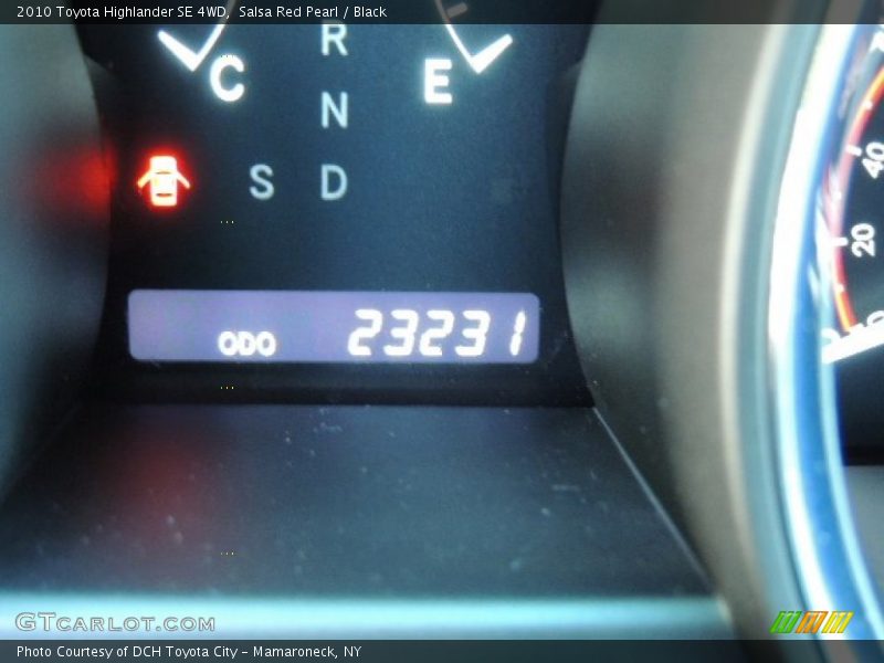 Salsa Red Pearl / Black 2010 Toyota Highlander SE 4WD