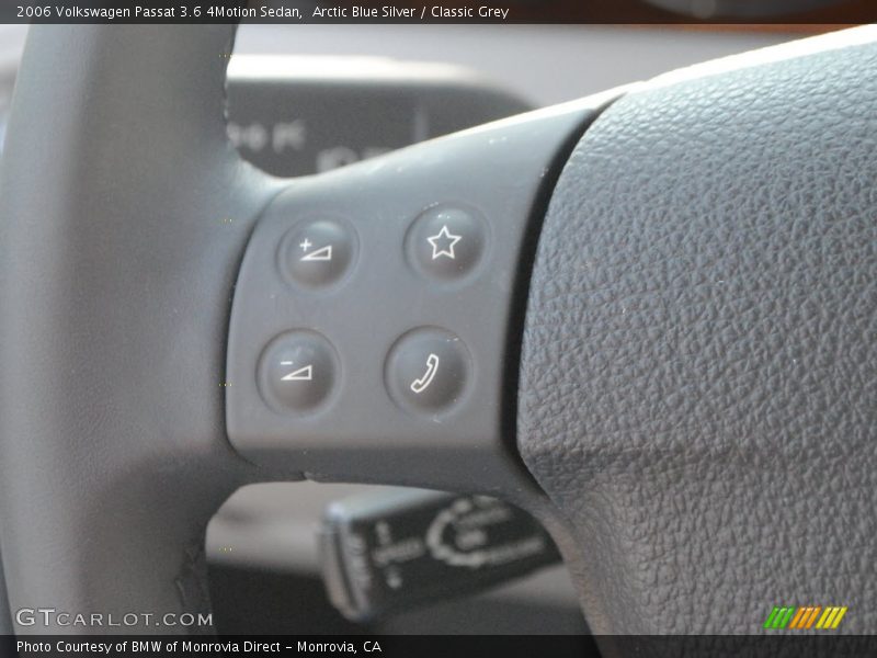 Arctic Blue Silver / Classic Grey 2006 Volkswagen Passat 3.6 4Motion Sedan