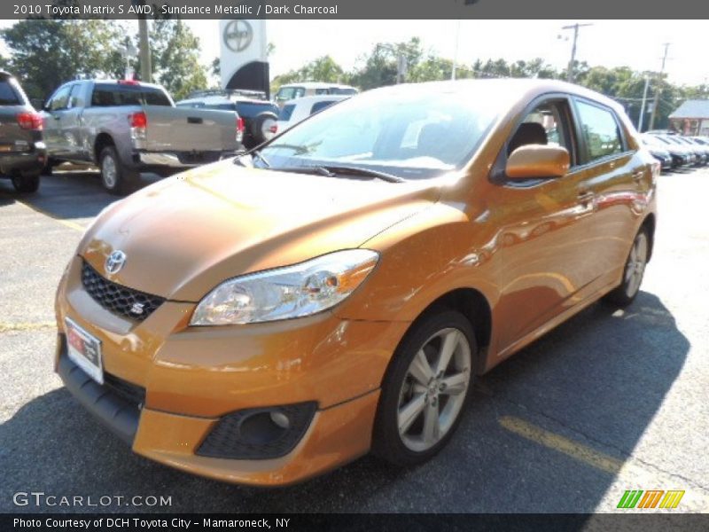 Sundance Metallic / Dark Charcoal 2010 Toyota Matrix S AWD