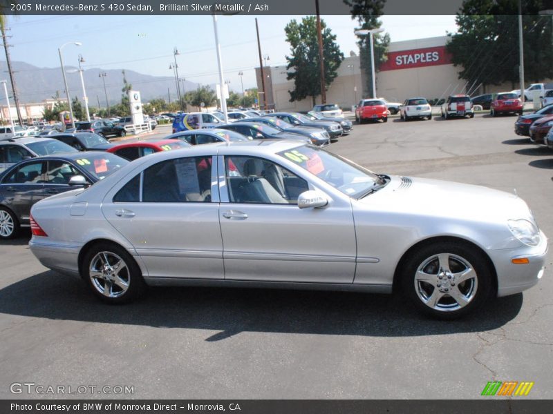 Brilliant Silver Metallic / Ash 2005 Mercedes-Benz S 430 Sedan