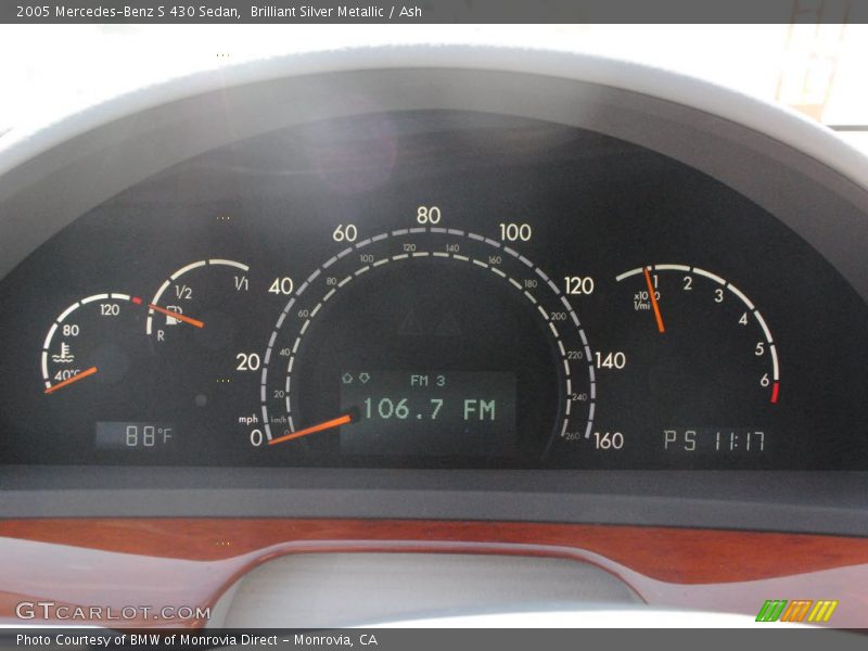 Brilliant Silver Metallic / Ash 2005 Mercedes-Benz S 430 Sedan