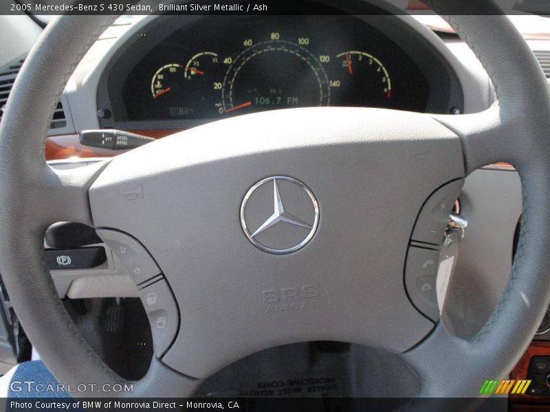Brilliant Silver Metallic / Ash 2005 Mercedes-Benz S 430 Sedan