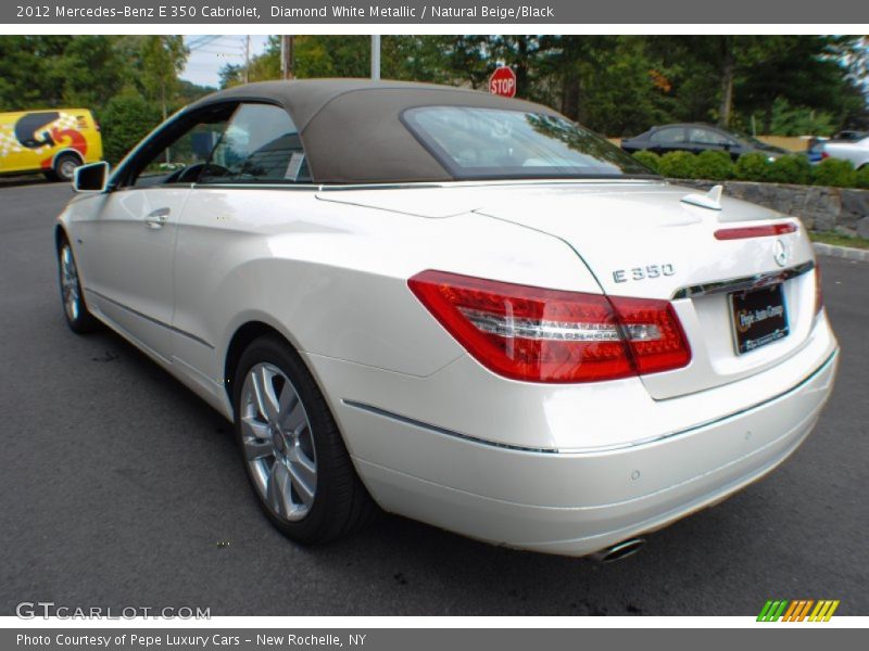 Diamond White Metallic / Natural Beige/Black 2012 Mercedes-Benz E 350 Cabriolet