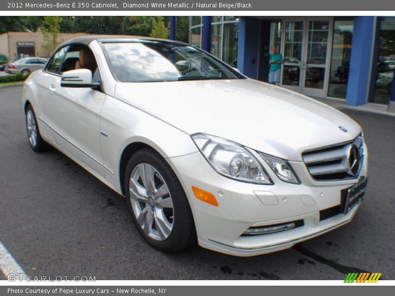 Diamond White Metallic / Natural Beige/Black 2012 Mercedes-Benz E 350 Cabriolet