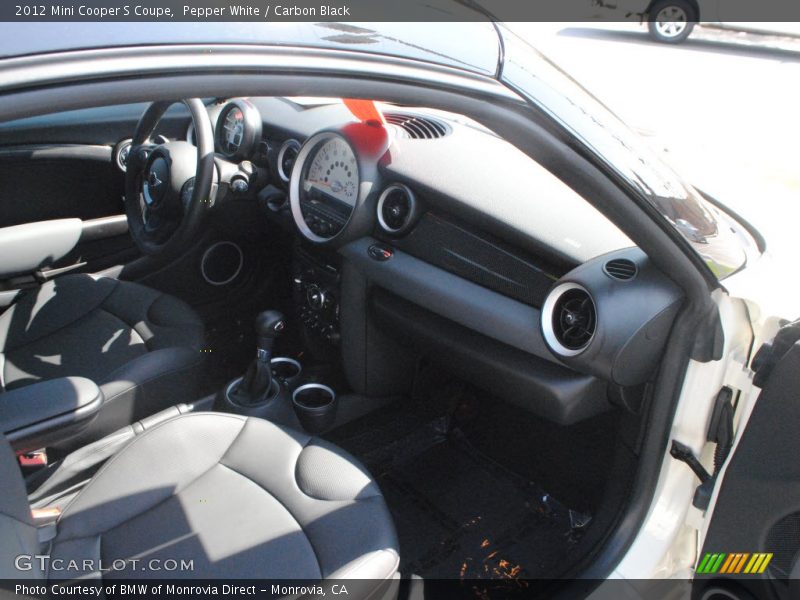 Pepper White / Carbon Black 2012 Mini Cooper S Coupe