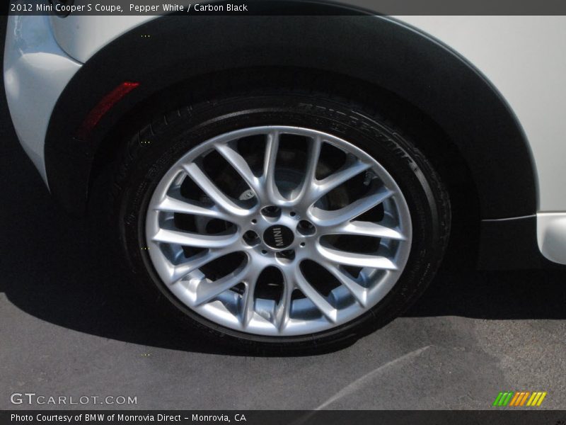 Pepper White / Carbon Black 2012 Mini Cooper S Coupe