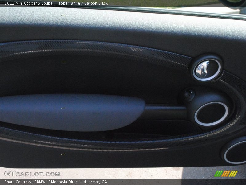 Pepper White / Carbon Black 2012 Mini Cooper S Coupe