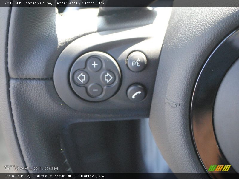 Pepper White / Carbon Black 2012 Mini Cooper S Coupe