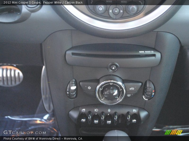 Pepper White / Carbon Black 2012 Mini Cooper S Coupe