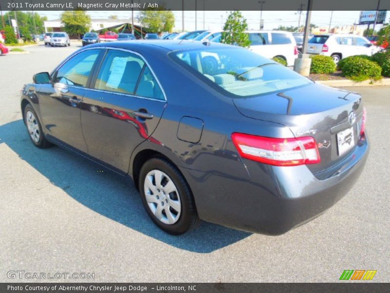 Magnetic Gray Metallic / Ash 2011 Toyota Camry LE