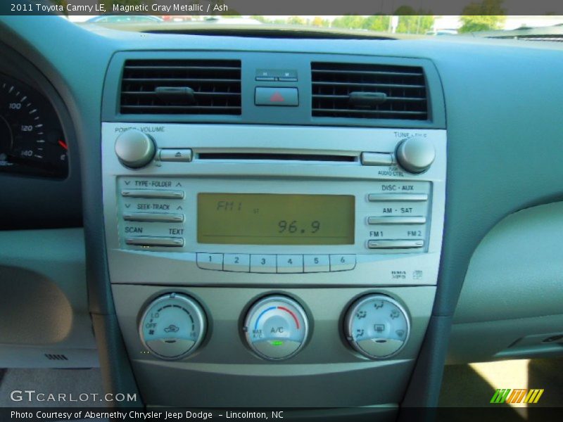 Magnetic Gray Metallic / Ash 2011 Toyota Camry LE