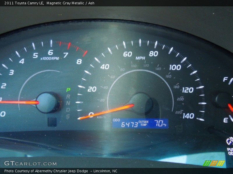 Magnetic Gray Metallic / Ash 2011 Toyota Camry LE