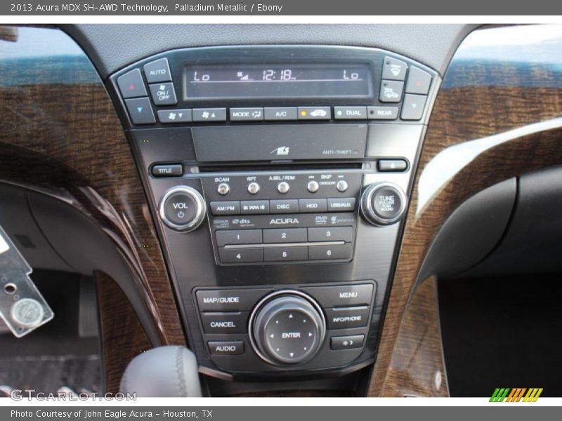 Controls of 2013 MDX SH-AWD Technology