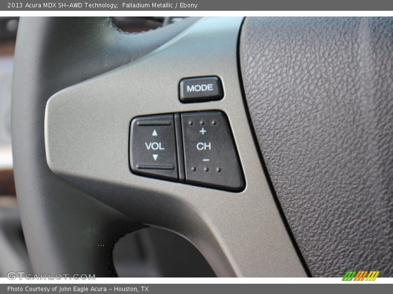 Controls of 2013 MDX SH-AWD Technology