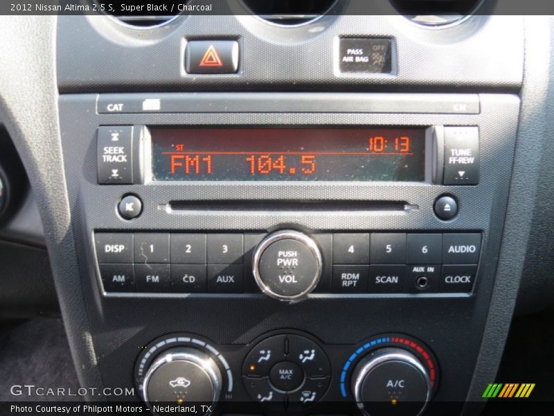Super Black / Charcoal 2012 Nissan Altima 2.5 S